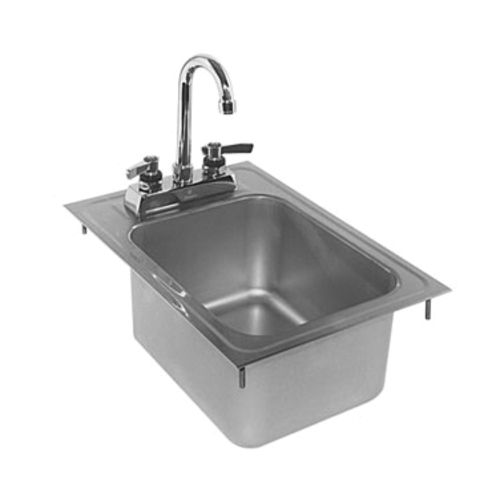 Glastender DI-HS12-LF 12" x 17" Stainless Steel Drop-in Hand Sink
