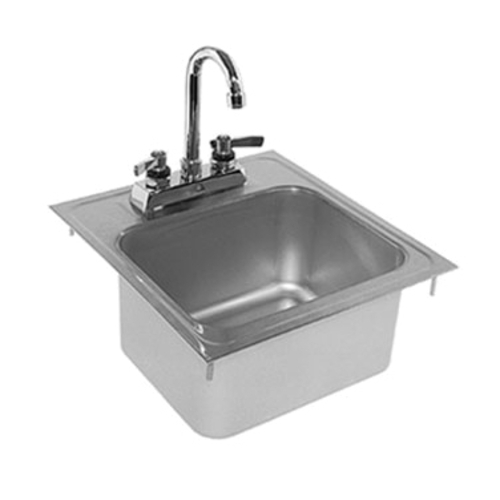 Glastender DI-HS14 14" x 15" Stainless Steel Drop-in Hand Sink