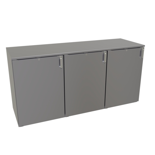 Glastender DS72 72" x 24" Stainless Steel Back Bar Dry Storage Cabinet