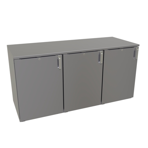 Glastender LPDS60 60" x 24" Galvanized Steel Back Bar Dry Storage Cabinet