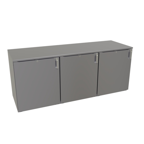 Glastender LPDS72 72" x 24" Galvanized Steel Back Bar Dry Storage Cabinet