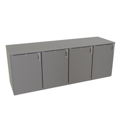 Glastender LPDS80 80" x 24" Galvanized Steel Back Bar Dry Storage Cabinet