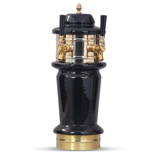 Glastender MCT-2-PB Ceramic Monaco Draft Dispensing Tower - (2) Faucets