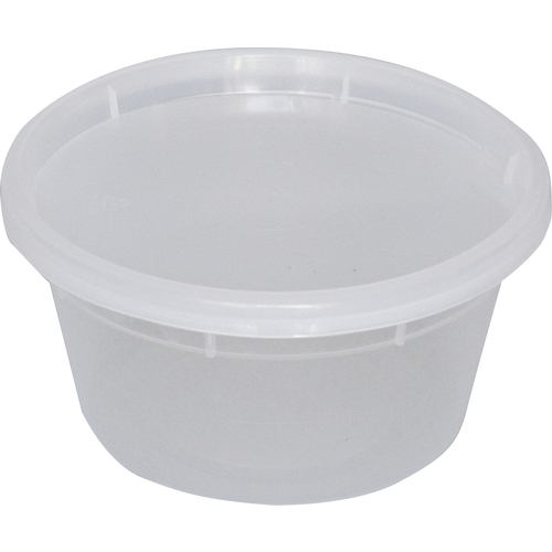 International Tableware, Inc TG-PC-12 12 oz BPA Free Plastic Disposable Soup/Deli Container w/ Lid