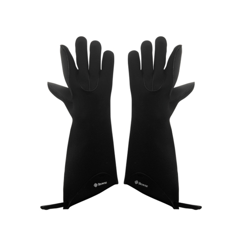 Browne Foodservice 5430502 KitchenGrips Pro 15" FLXaPrene Black Heat Resistant Gloves