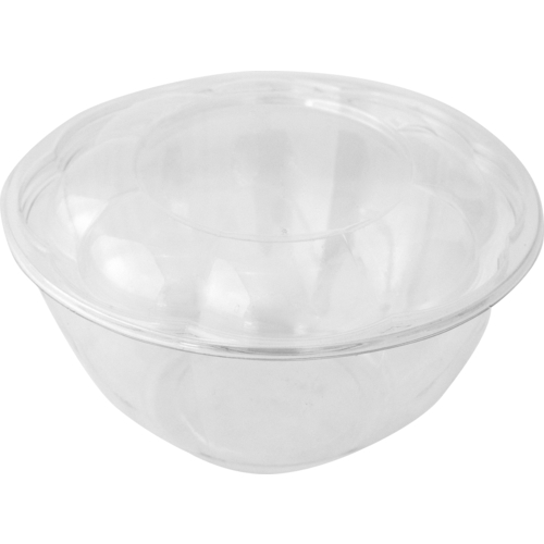 International Tableware, Inc TG-PP-240 Crystal Clear Plastic 24 oz Salad Bowl w/ Snap-tight Lid