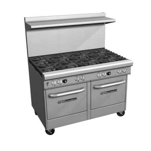 Southbend P48A-BBBB-SU Platinum 48" Heavy Duty 8 Step Up Burner Gas Range