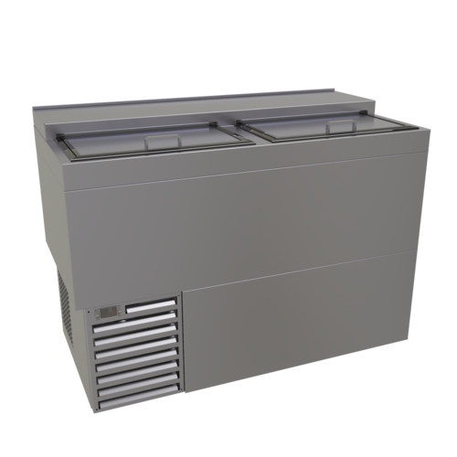 Glastender ST48-S 48" Wide Shallow Well Flat Top Bottle Cooler