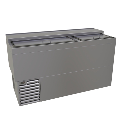 Glastender ST60-S 60" Wide Shallow Well Flat Top Bottle Cooler