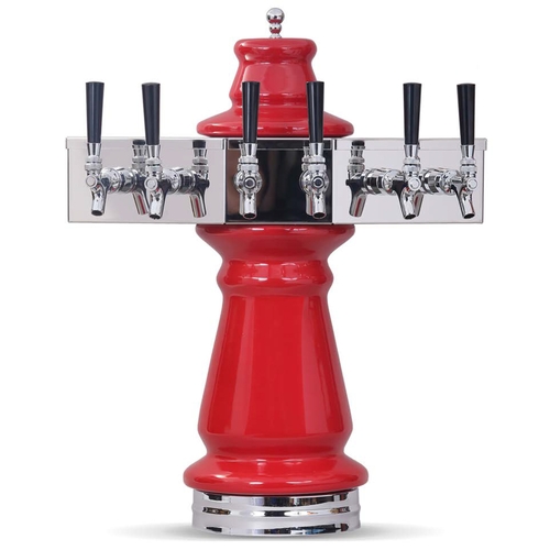 Glastender VNA-3-PBR Countertop Vienna Draft Dispensing Tower - (3) Faucets