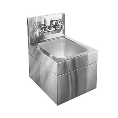 Glastender WHS-12 12"x15" Stainless Steel Underbar Hand Sink w/ Skirt