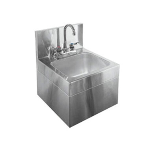 Glastender WHS-14 14" x 15" Stainless Steel Underbar Hand Sink w/ Skirt