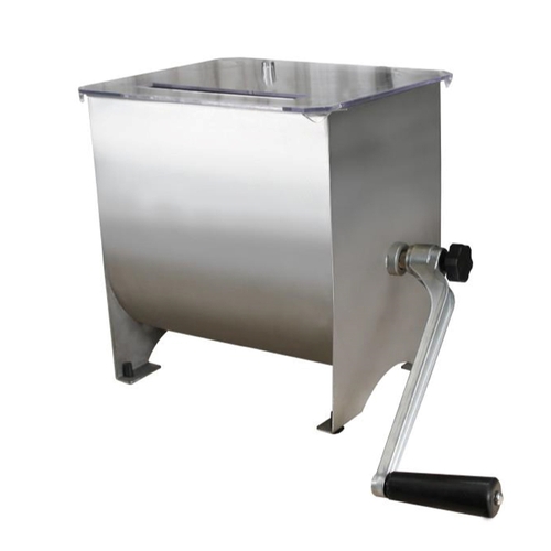 Hamilton Beach 36-1901-W Weston 20 lb Countertop Stainless Steel Manual Meat Mixer