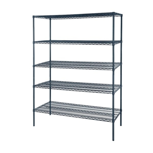 Atosa MWSSE247286 5-Tier 60"x24" Epoxy Wire Shelving Unit w/ 86" Posts