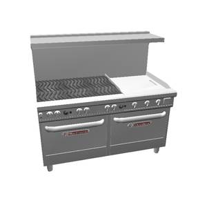 Southbend 4602DD-2TR Ultimate 60" Gas 6 Burner Range w/ 24" Right Griddle