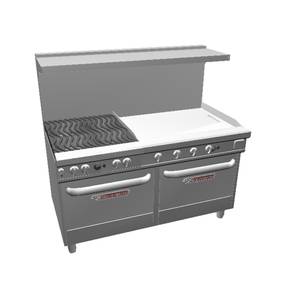 Southbend 4602DD-3TR Ultimate 60" 4 Burner Range w/ 36" Right Thermostat Griddle