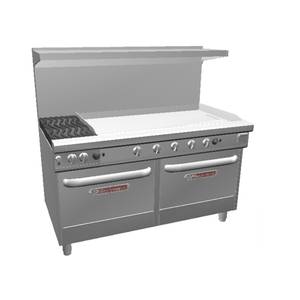 Southbend 4602DD-4TR Ultimate 60" Gas 2 Burner Range w/48" Right Thermost Griddle
