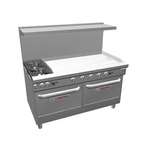 Southbend 4601DD-4GR Ultimate 60" Gas 2 Burner Range w/ 48" Right Side Griddle