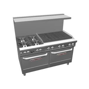 Southbend 4603AA-3CR Ultimate 60" 4 Star Burner Range w/ 36" Right Charbroiler