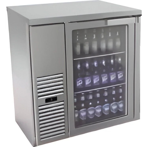 Fagor Refrigeration FBB-36GS-N 36" Glass Door Refrigerated Stainless Steel Back Bar Cooler 