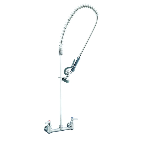 T&S Brass B-0133 EasyInstall Pre-Rinse Unit w/ Mixing Faucet & 18" Riser