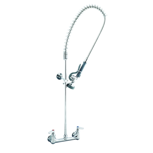 T&S Brass B-0133-CR-B EasyInstall Wall Mount Pre-Rinse Unit w/ 6" Wall Bracket