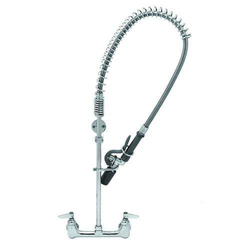 T&S Brass B-0133-CR-BJ EasyInstall Spash/Mount Pre-Rinse Faucet w/ CheckValves