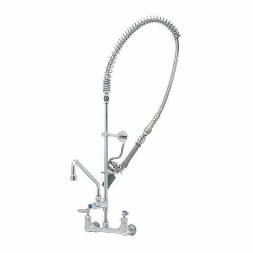 T&S Brass B-0133-14CRQJST EasyInstall Pre-Rinse Unit w/Add-on Faucet, 14" Swing Nozzle