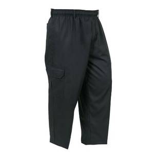 Mercer Culinary M61090BK1X Genesis Unisex Black Cargo Chef Pants - XL