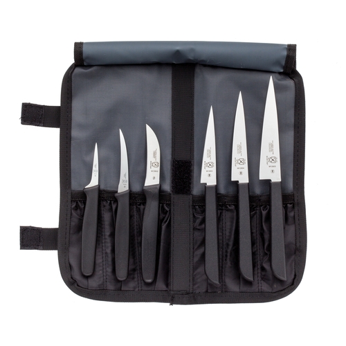 Mercer Culinary M12610 7-Piece Carving Knife Set w/ Heavy Duty Storage Roll