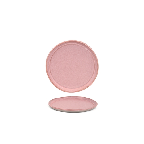 Front of House DAP093PIP23 Mezze™ 7.5" Diameter Guava Plate - 1 Dozen