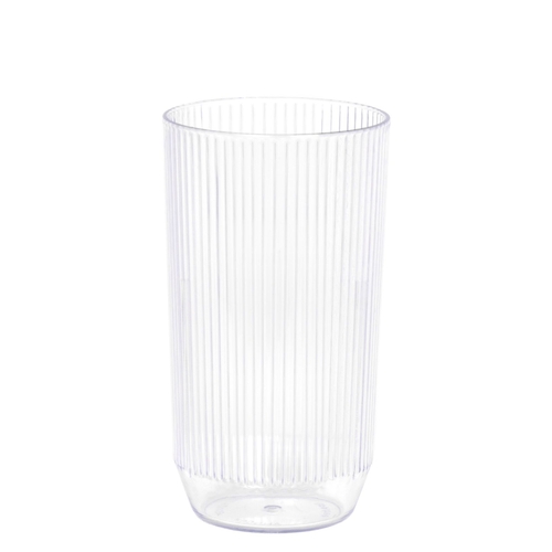 Front of House AHB008CLT23 Gatsby™ Plastic 16 oz. Ice Highball Glass - 1 Dozen