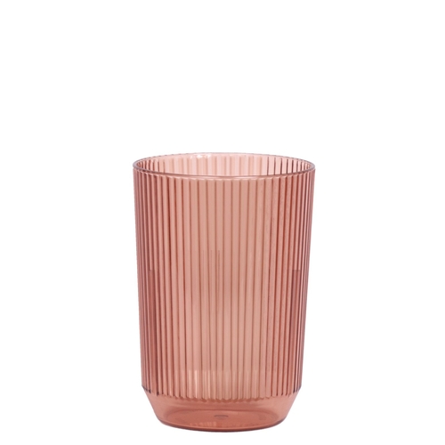 Front of House ADO013PIT23 Gatsby™ Plastic 12 oz. Rose Rocks Glass - 1 Dozen