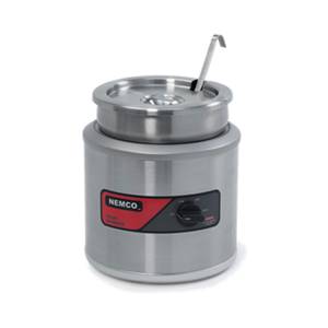 Nemco 6102A-ICL 7 Quart Round Cooker Warmer w/ Inset, Cover & Ladle