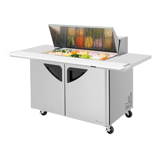 Turbo Air TST-48SD-18-E-N 48" 18 Pan Extended Mega Top Sandwich Salad Prep Table