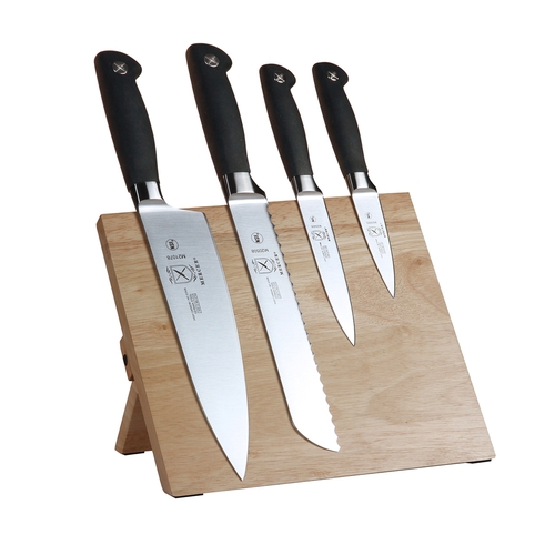 Mercer Culinary M21960 Genesis® 5-Piece Knife Set w/ Rubberwood Magnetic Board