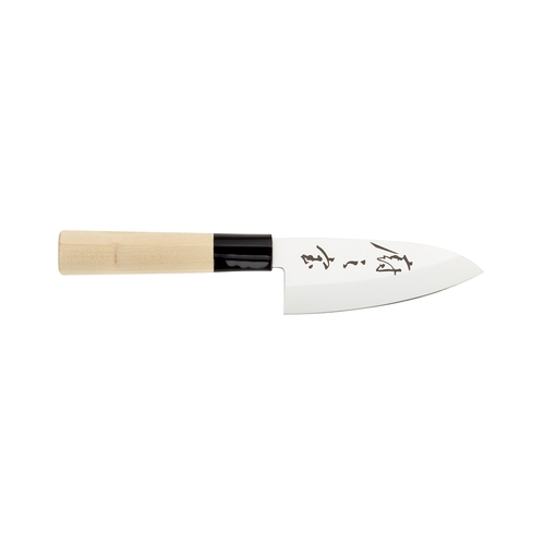 Mercer Culinary M24204 Asian Collection 4" Stamped German Steel Deba Utility Knife