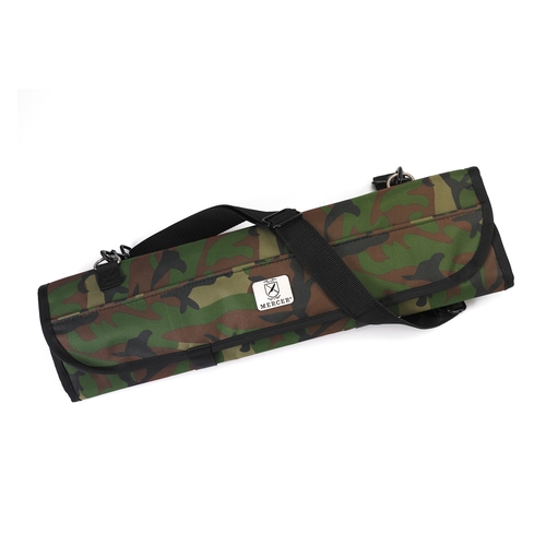 Mercer Culinary M30007CM Camouflage Heavy-Duty Hook-and-Loop 7- Knife Storage Roll