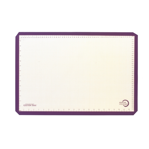 Mercer Culinary M31087PU Purple 16.5" x 24.5" Full Size Bake Mat w/ Measure Marks