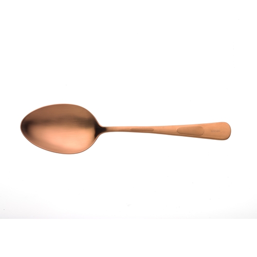 Mercer Culinary M35138RG Rose Gold 9" Plating Spoon w/ Deep Well Spoon