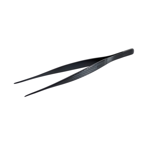 Mercer Culinary M35245BK Precision Plus™ Black Matte 6"Stainless Steel Straight Tongs