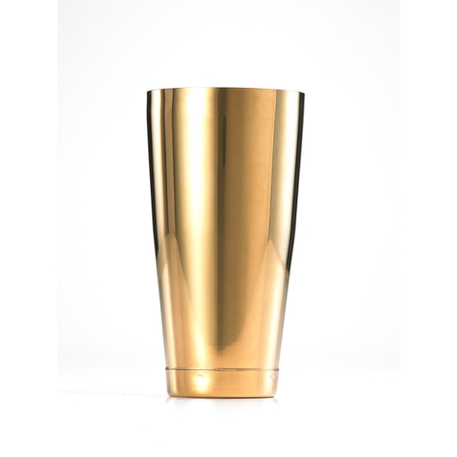 Mercer Culinary M37008GD Barfly Gold-Plated Finish 28 oz. Cocktail Shaker