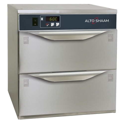 Alto-Shaam 500-2DN Halo Heat® Two Drawer Free Standing Warming Drawer - Narrow