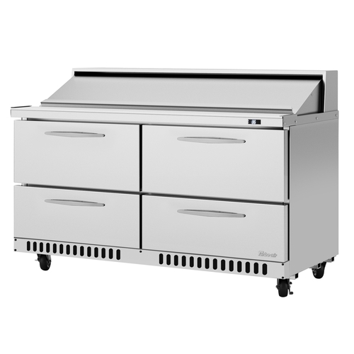 Turbo Air PST-60-D4-FB-N 60.25" Four Drawer 16 Pan Sandwich Salad Prep Table