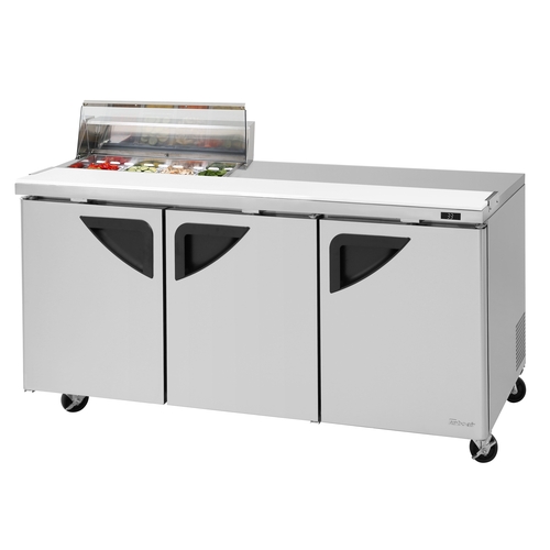 Turbo Air TST-72SD-08S-N-CL 72" 8 Pan Sandwich Salad Prep Table