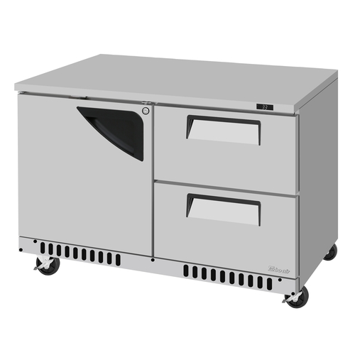 Turbo Air TUR-48SD-D2R(L)-FB-N 48.25" Two Section Undercounter Refrigerator With Drawers