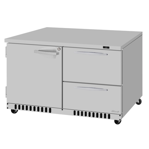 Turbo Air PUR-48-D2R(L)-FB-N 48.25" Two Section Undercounter Refrigerator With Drawers