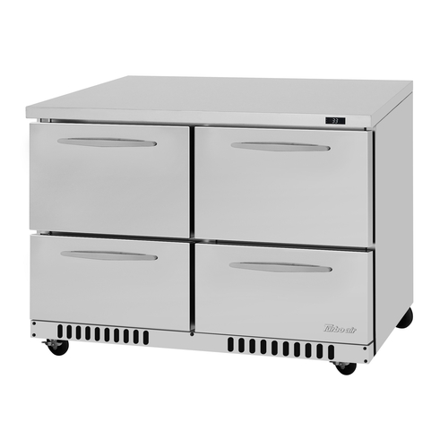 Turbo Air PUR-48-D4-FB-N 48.25" Four Drawer Undercounter Refrigerator