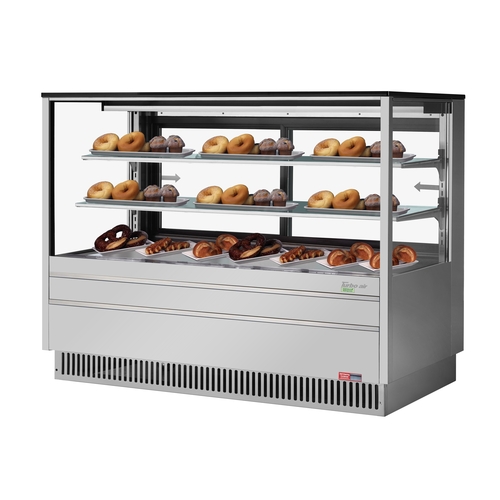 Turbo Air TCGB-72UF-DR-S 72.5" 23.2 Cubic Foot Dry Bakery Display Case