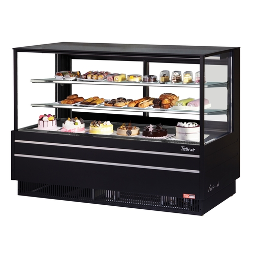 Turbo Air TCGB-72UF-W(B)-N 72.5" 23.2 Cubic Foot Refrigerated Display Case